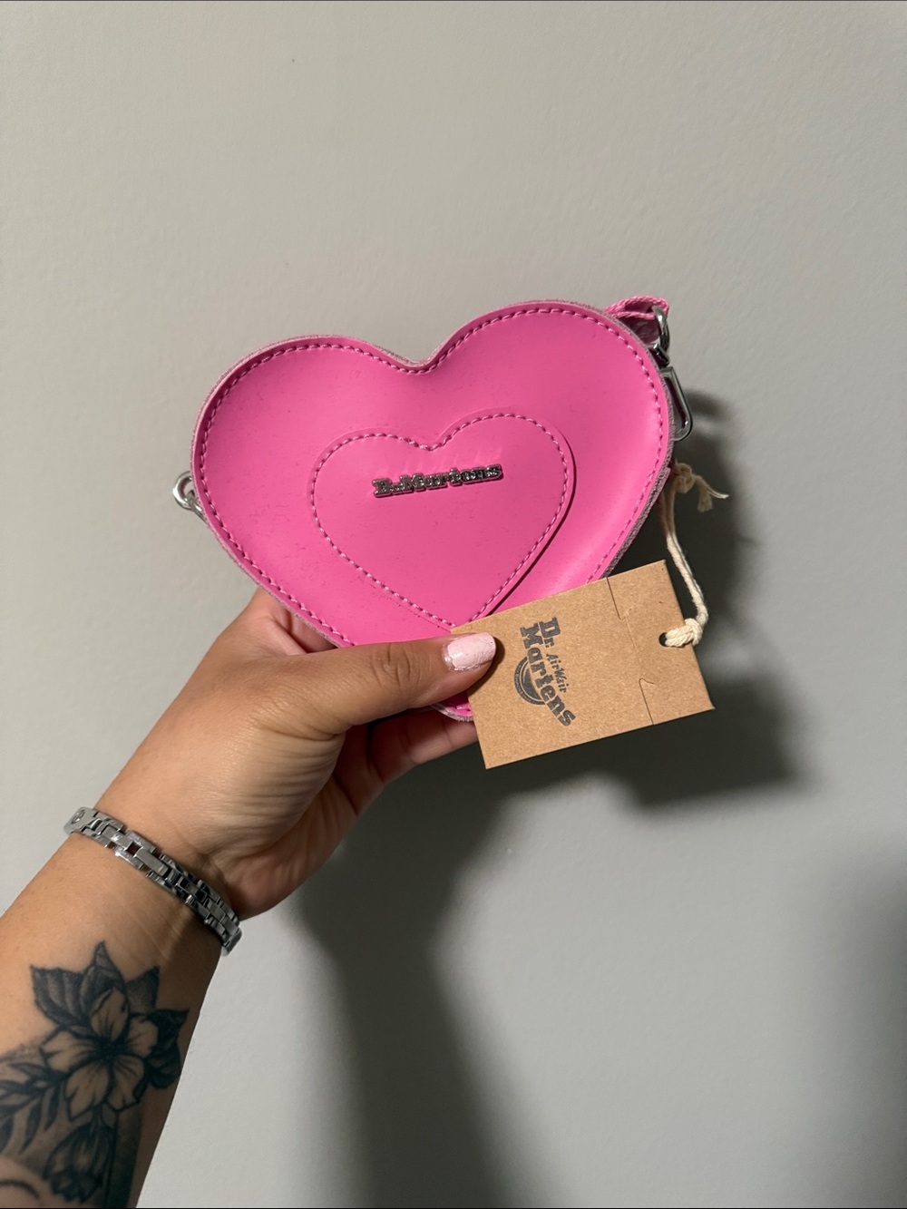 Dr. Martens Hot Pink Heart Mini Crossbody